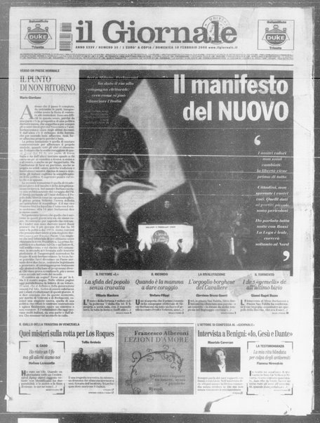 Il giornale : quotidiano del mattino